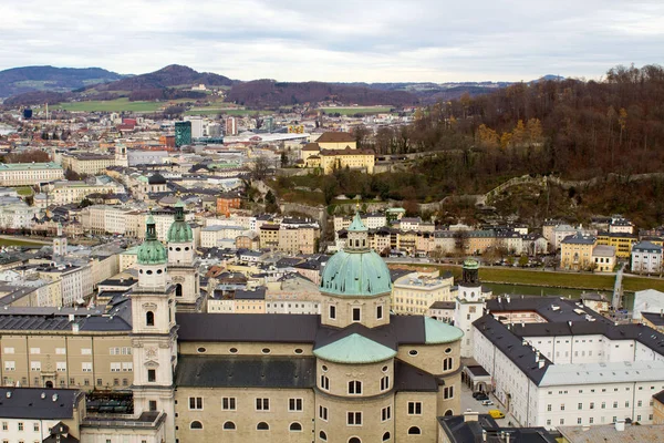 Vista Panorâmica Cidade Salzburg Áustria — Fotografia de Stock