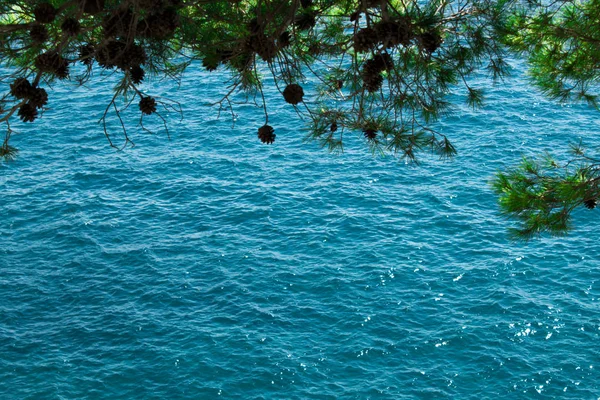 Güzel Bir Deniz Manzarası Güneşli — Stok fotoğraf