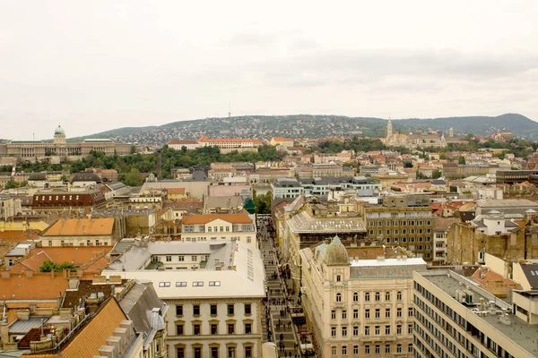 Vue Panoramique Sur Les Rues Ville Budapest Hongrie — Photo