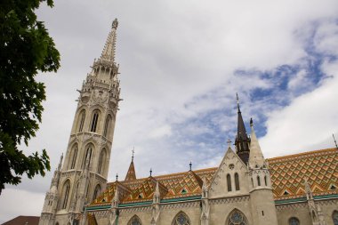 Kilisenin görünümü Matthias.Closeup.Budapeşte.Hungary.