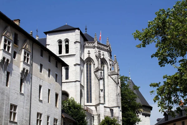 Belle Vue Sur Château Par Une Journée Ensoleillée Chambéry France — Photo