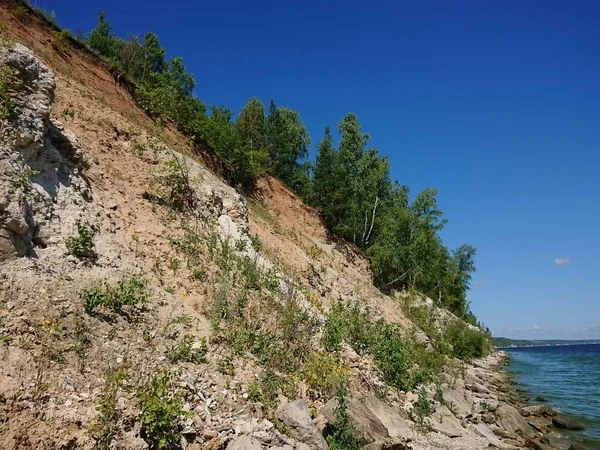 Camino Las Montañas Algún Lugar Del Río Volga — Foto de Stock