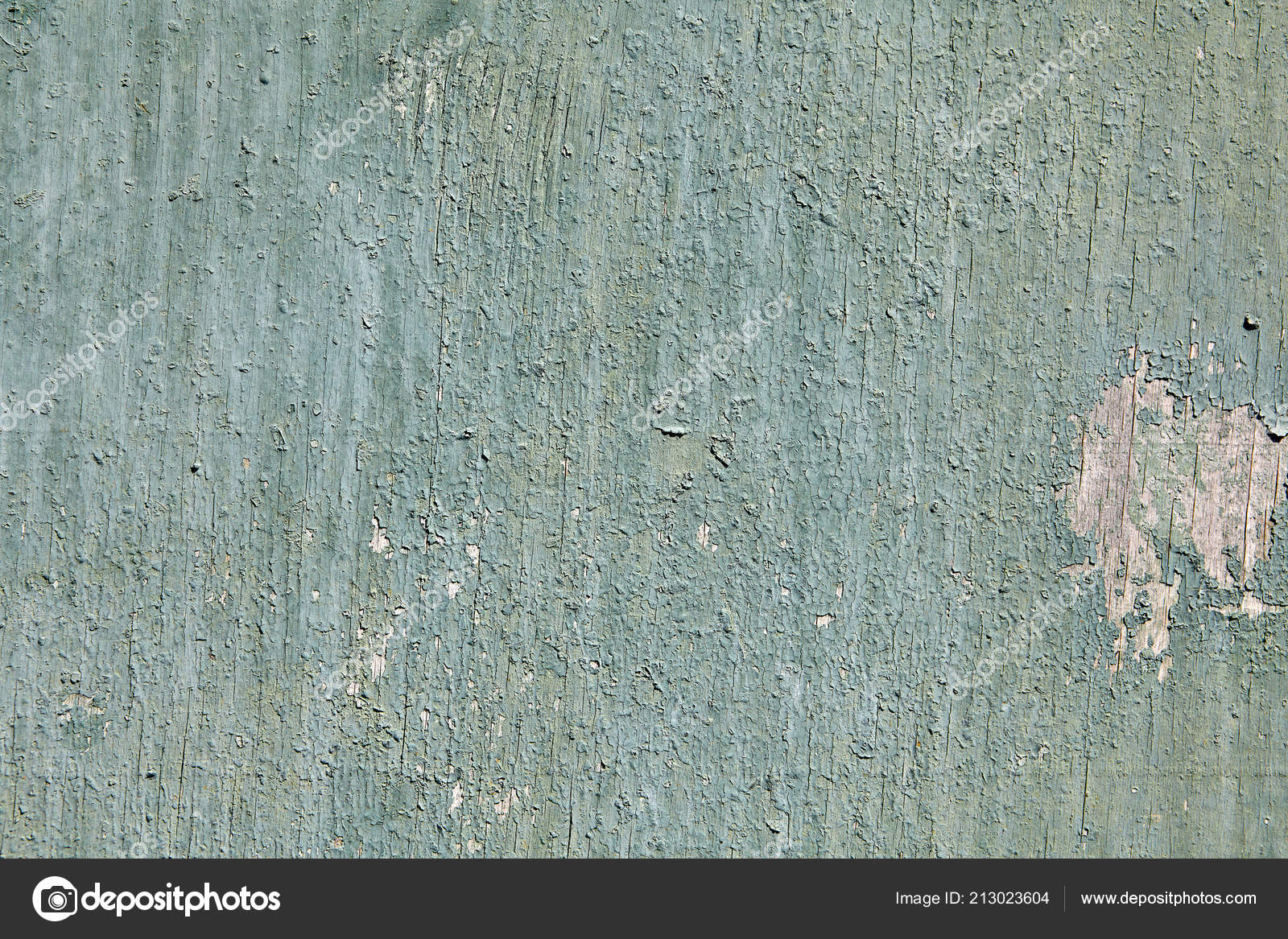 Closeup épluchage Peinture Vert Pâle Sur Surface Feuille Vieux