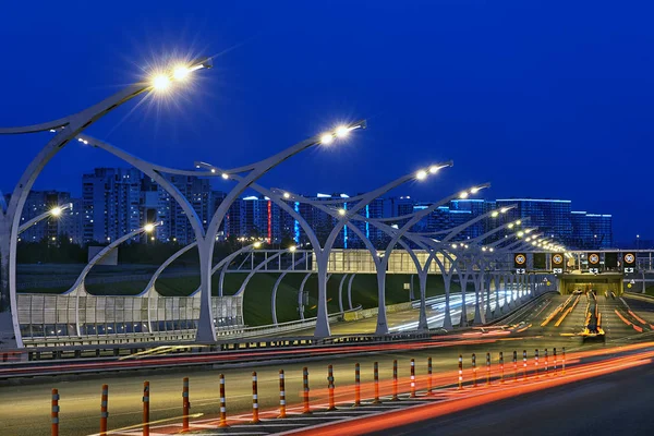 San Pietroburgo Russia Agosto 2018 Autostrada San Pietroburgo Con Isolamento — Foto Stock