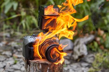 Orman yangını backpackers mülkiyet yok.