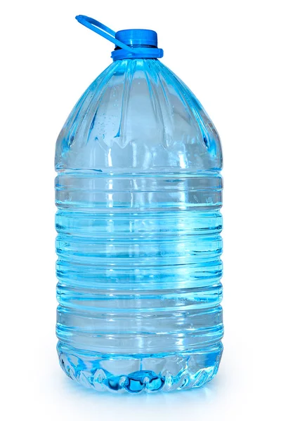 Eine Blaue Fünf Liter Flasche Mit Klee — Stockfoto