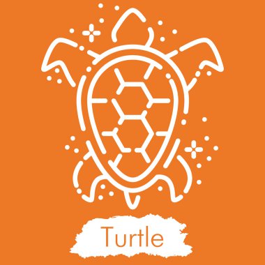 Resimler turuncu arka planda izole edilmiş. Satır biçimi