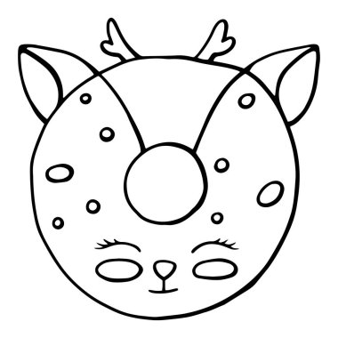 Tatlı, jöleli çörek hayvanı. Jöleli ve ısırıklı izole çörekler, çikolatalı kremalı börek ya da karamelli çörek.