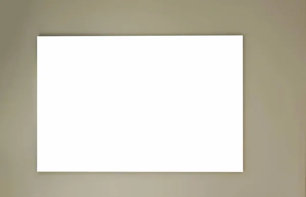Пустая Рамка Пустой Рекламы Плакат Плакат Макет Изолированный Шаблон Клипинг — стоковое фото