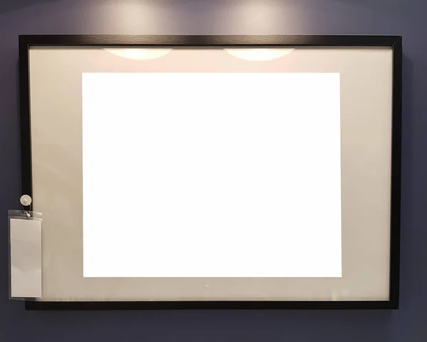 Boş resim çerçevesi boş reklam afiş Poster sahte izole şablon kırpma yolu