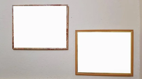 Empty Picture Frame Blank Advertisement Banner Poster Mock Up Isolated Template Clipping Path