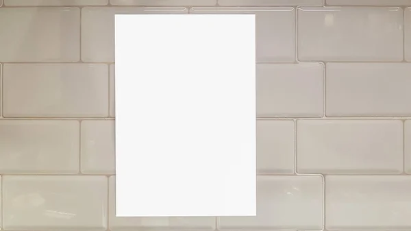 Empty Picture Frame Blank Advertisement Banner Poster Mock Isolated Template — Stock Photo, Image