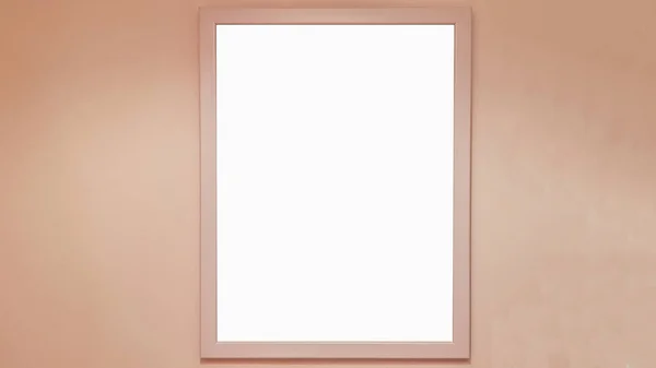 Imagem Vazia Frame Blank Publicidade Banner Poster Mock Isolado Template — Fotografia de Stock