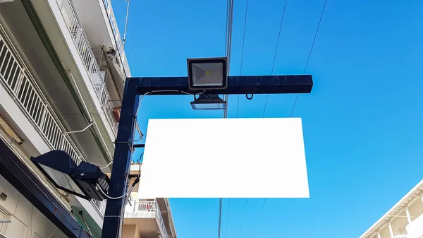 Boş Reklam Banner reklam şablon sahte kadar izole kırpma yolu