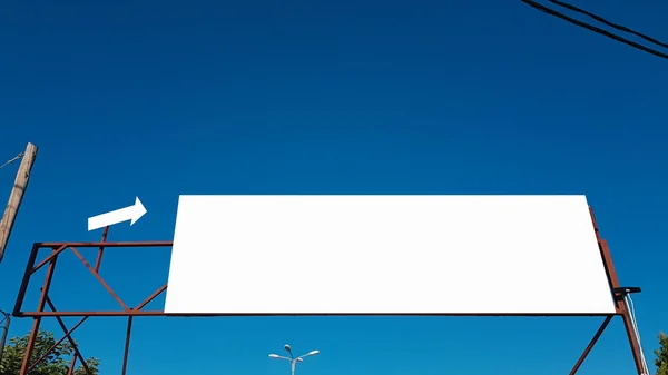 Boş Reklam Banner reklam şablon sahte kadar izole kırpma yolu