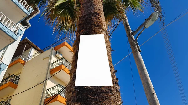 Boş Reklam Banner reklam şablon sahte kadar izole kırpma yolu