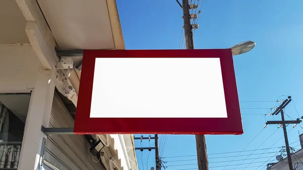 Boş Reklam Banner reklam şablon sahte kadar izole kırpma yolu