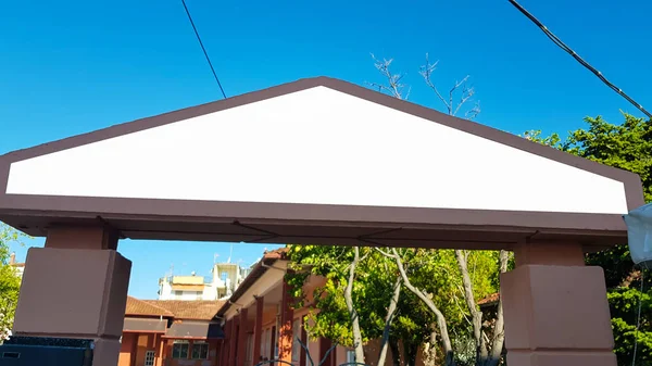 Boş Reklam Banner reklam şablon sahte kadar izole kırpma yolu