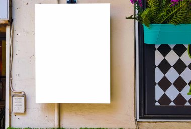 Boş Reklam Banner reklam şablon sahte izole boş alanı