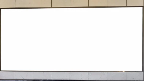 Κενό Διαφήμιση Banner Πρότυπο Χλεύη Επάνω Απομονωμένες Ελεύθερου Χώρου — Φωτογραφία Αρχείου