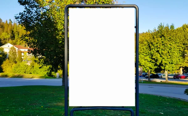 Large Blank Outdoor Advertisement Banner Sign