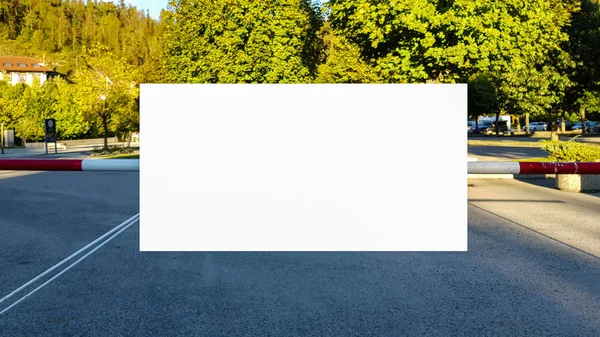 Large Blank Outdoor Advertisement Banner Sign