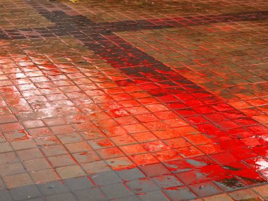 Taş kaldırım şeklinde yazıtlar için arkaplan