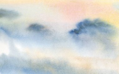 Boya gökkuşağı renkli noktalar ile suluboya kağıt bir doku ile soyut çok renkli çizgili arka plan.