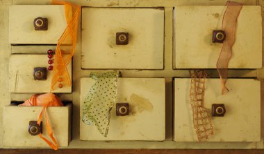 Dekoratif şeritler Retro çekmece