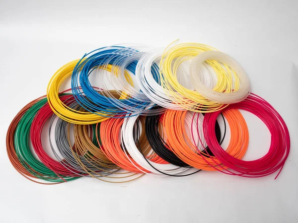 Filament pour couleurs d'imprimante 3D Images De Stock Libres De Droits