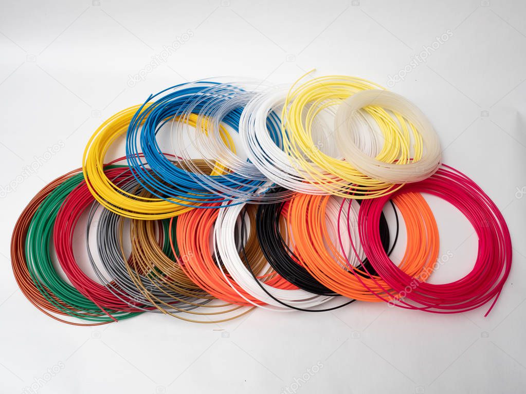 Filament for 3D printer colors