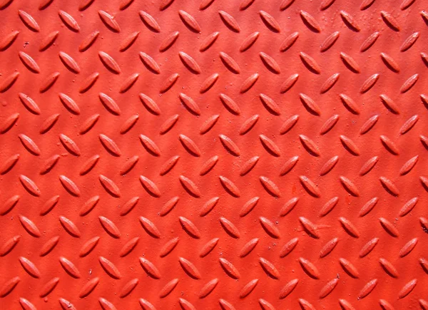 kırmızı boyalı endüstriyel metal plaka endüstriyel elmas desen kavrama doku