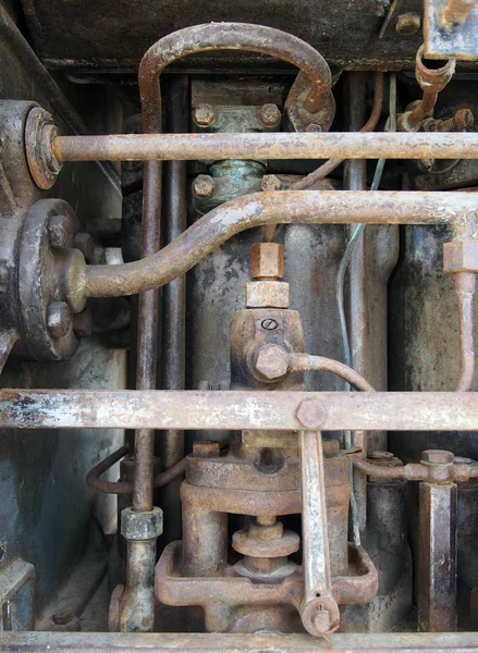 Close View Rusty Engine Detail — ストック写真