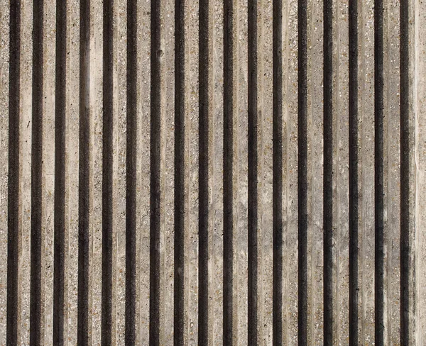 Parede Concreto Fundido Texturizado Com Linhas Verticais Listras — Fotografia de Stock