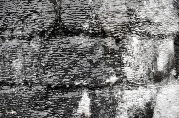 Parede Pedra Molhada Foco Seletivo — Fotografia de Stock