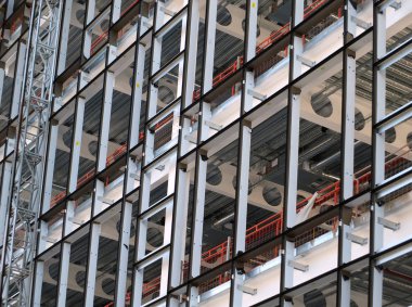 modern bir highrise ofis geliştirme metal çerçeve