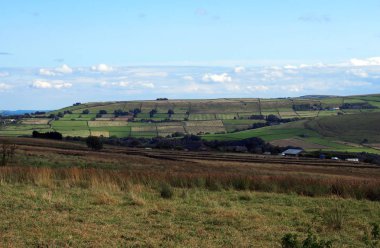 Batı Yorkshire manzarası Blackshaw 'da Hebden Köprüsü' nün batı Yorkshire yakınlarında.