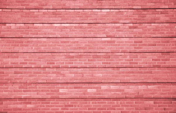 Różowy ceglany mur tło z poziomym paskiem wzór — Zdjęcie stockowe