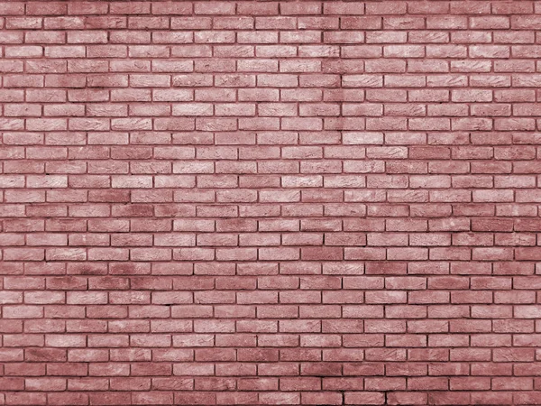 Pale red toned brick wall  repeating pattern — Stock Photo, Image