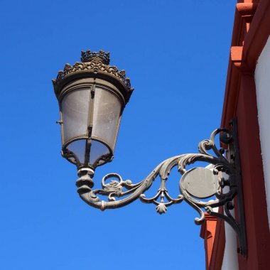 dekoratif tradi ile tenerife İspanya eski vintage sokak ışığı
