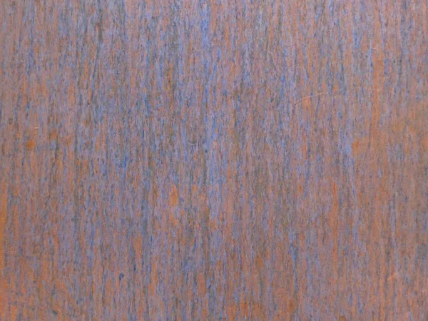 Textura ferrugem na placa de metal plana com cores marrom e azul — Fotografia de Stock