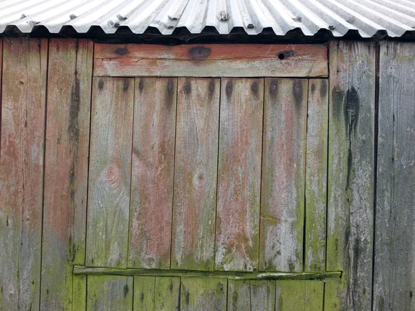 Old Rural Wooden Plank Door — Stok fotoğraf