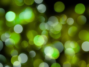 yeşil ve beyaz yuvarlak parlayan parlak ışık soyut ışıklar