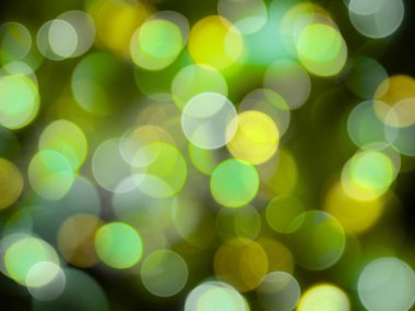 yeşil beyaz ve sarı soyut bulanık ışıklar tam çerçeve parlak