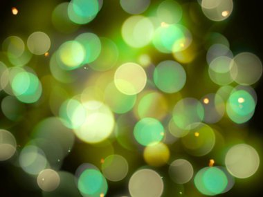 yeşil beyaz ve sarı soyut bulanık ışıklar tam çerçeve parlak