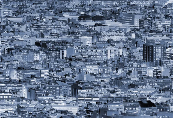 Paisaje urbano aéreo panorámico de barcelona que muestra residencia — Foto de Stock