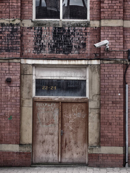 old building, selective focus