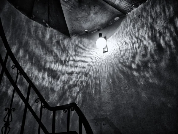Lamp Old Staircase — 스톡 사진