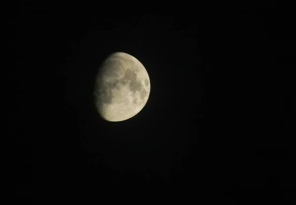 Splendente Luna Piena Inverno Copiare Spazio — Foto Stock