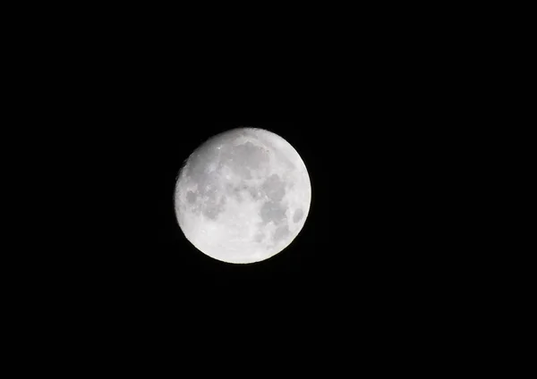 Luna Llena Brillante Del Invierno Espacio Copia —  Fotos de Stock